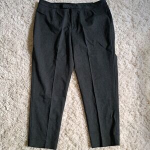 Dockers Woman Flat Front Stretch Pants Charcoal Gray‎ 22W Medium NWT